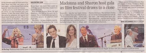 Madonnalicious Uk Press Daily Mail And Evening Standard