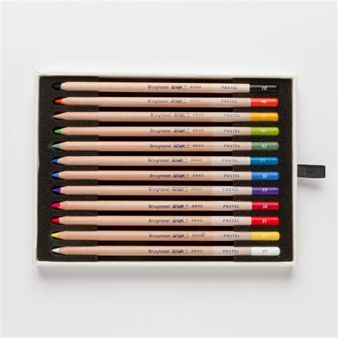 Bruynzeel Pastel Pencils Box Of 12 Assorted Colours Jacksons Art