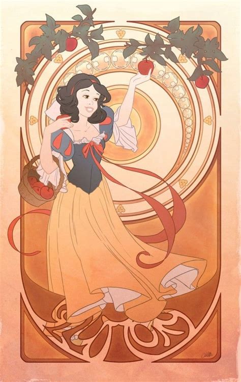 Disney Princesses Represented As The Seven Deadly Sins Art Nouveau