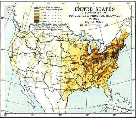 United States Population Density 1900 Map United States Map