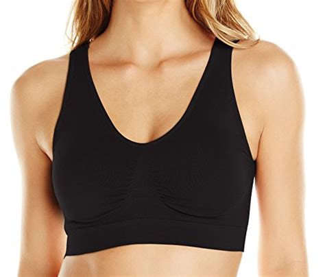 Cabales Womens 3 Pack Seamless Wireless Sports Bra With Removable Padsblackwhitebeigex