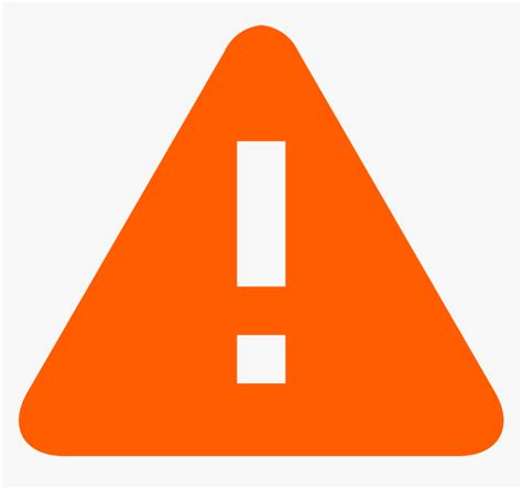 Warning Icon Png Orange Triangle Transparent Png Kindpng