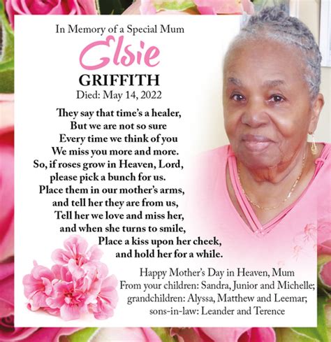 Elsie Griffith In Memoriam Nation News