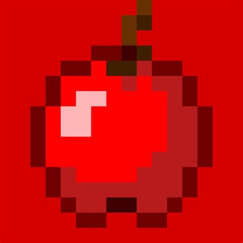 Pixilart Minecraft Apple By Stickeyjelloe