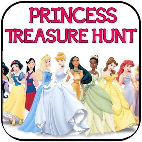 Princess Treasure Hunt Game Princess Party Games Disney Princess