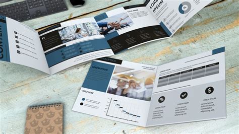Great mockups that will help you visualize your work. 9+ Best Free Quad Fold Brochure Template in PSD & Ai Format