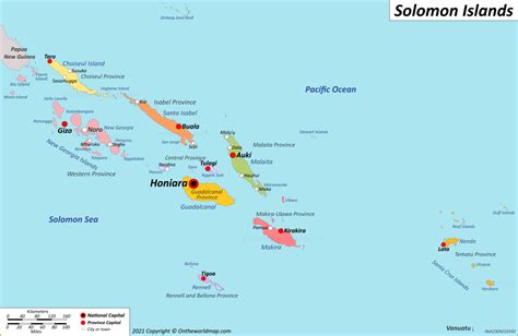 Solomon Islands Map Detailed Maps Of Solomon Islands