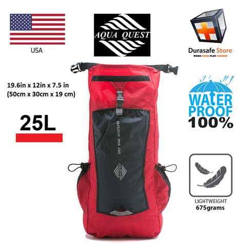 Aqua Quest Sport 100 Waterproof 25l Backpack Red Durasafe Shop