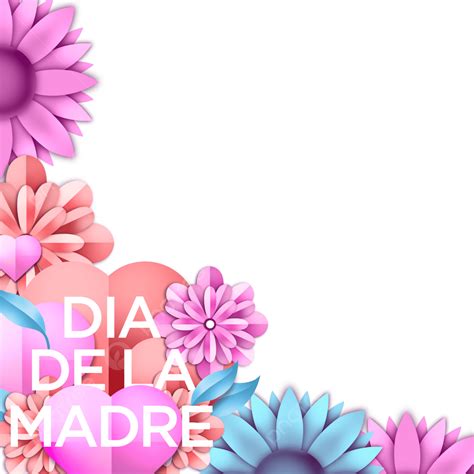 Ilustración De Borde Moderno De Dia De La Madre En Español Png Dia De
