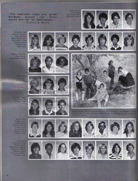 Diamond Bar High School Class Of 1986 Chaparral 8th Grade 1981 82