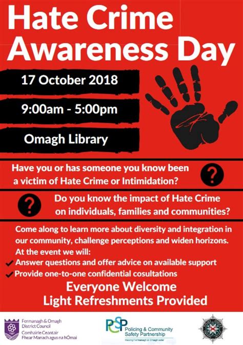Hate Crime Awareness Day Poster Fermanagh And Omagh District Council