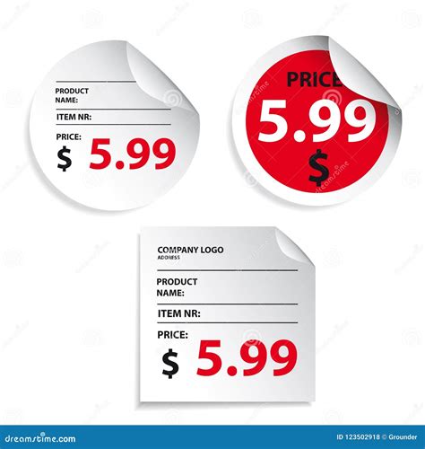 Price Tag Label Sticker Stock Vector Illustration Of Label 123502918