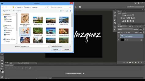Como Insertar Una Imagen Dentro De Un Texto Usando Photoshop CS6 YouTube