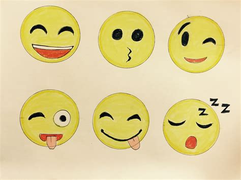 Easy To Draw Emojis Step By Step Elser Liffeent