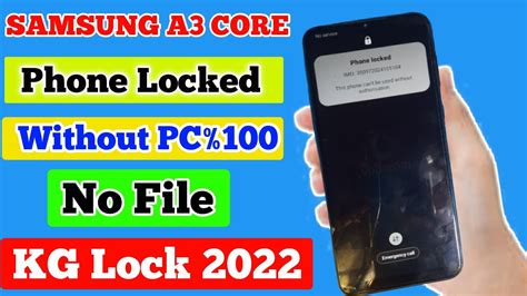 Samsung A03 Core MDM Lock KG Frp Lock Done Without Unlock Apizu Box