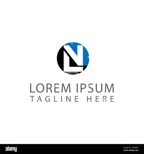 Modern Letter N Logo Concept With Circle Element Icon And Template