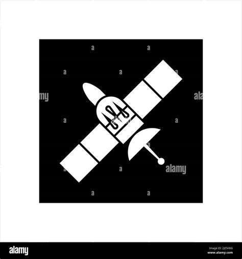 Satellite Icon Space Satellite Icon Vector Art Illustration Stock