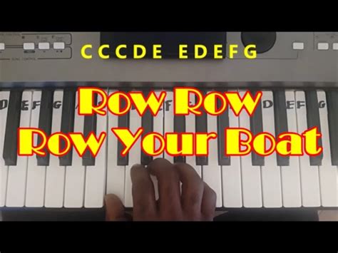 Row Row Row Your Boat Easy Piano Keyboard Tutorial Accords Chordify