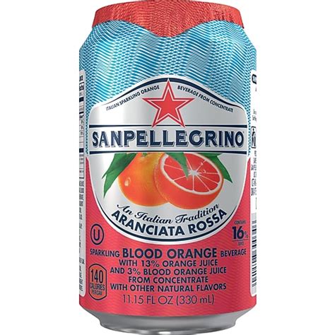 Sanpellegrino Sparkling Fruit Beverages Aranciata Rossablood Orange