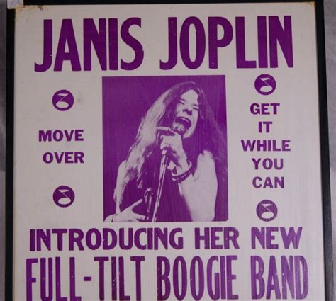 Janis Joplin Original Limited Edition Concert Poster For A Show By