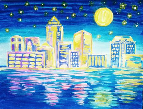 City Lights Pinots Palette Painting