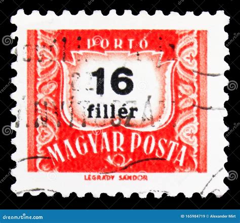 Postage Stamp Printed In Hungary Shows Postage Due Serie 16 Hungarian