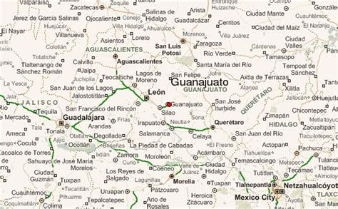 Guanajuato Mexico Map Of State
