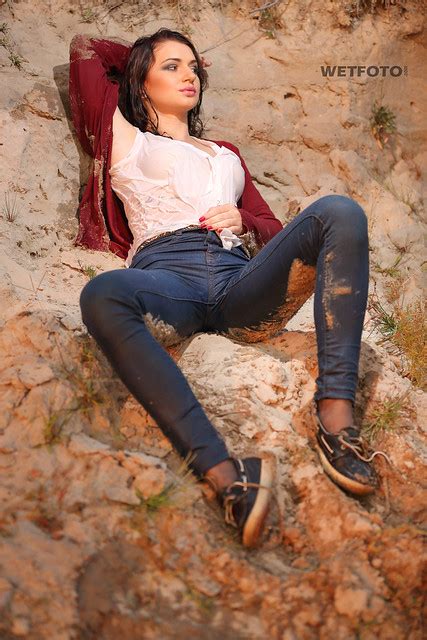 Flickriver Photoset Nice Girl In Wet Super Skinny Jeans By Wetlook