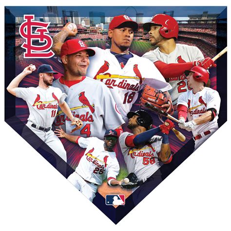 Mlb Home Plate Shaped Jigsaw Puzzle Cardinals Spilsbury
