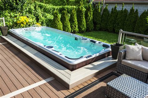 Hydropool Swim Spa Traditional Swimming Pool And Hot Tub San Francisco By Paradise Valley