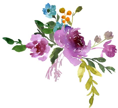 Download free flower cross png with transparent background. Flower Watercolor PNG Pictures Free Download - Free ...