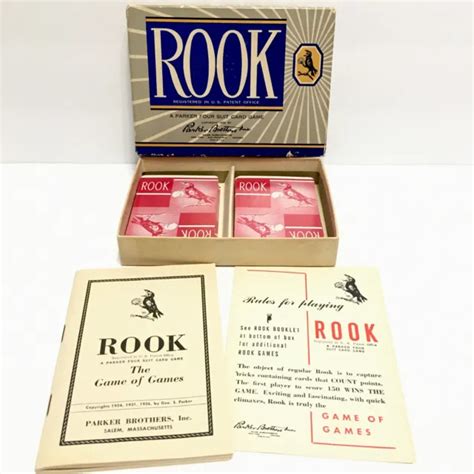 Vintage Rook Card Game Original Box Cards By Parker Brothers Complete Picclick