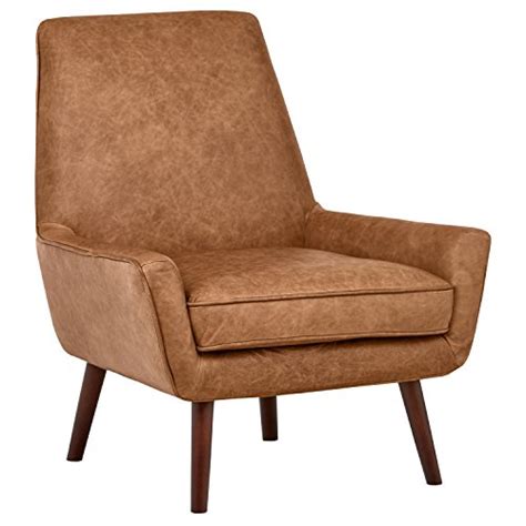Cognac leather swivel chair by johannes spalt for wittmann, 1959. Amazon Brand - Rivet Jamie Leather Mid-Century Modern Low ...