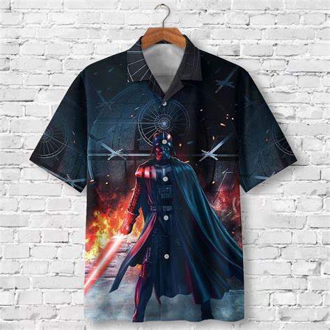 Darth Vader In Battle Star Wars Hawaiian Shirt Meteew
