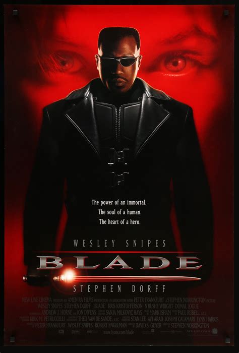 Blade 1998 Póster Original De La Película De Una Hoja Original Film