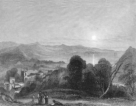 Wales Bangor Cathedral Beaumaris 1836 Old Antique Vintage Print Picture