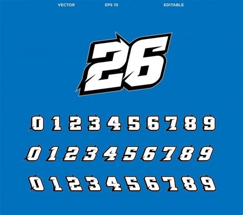 Download Racing Numbers By Xerographer Fonts Free Font