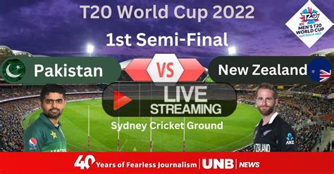 Pakistan Vs New Zealand T20 World Cup Live Streaming Where And How To