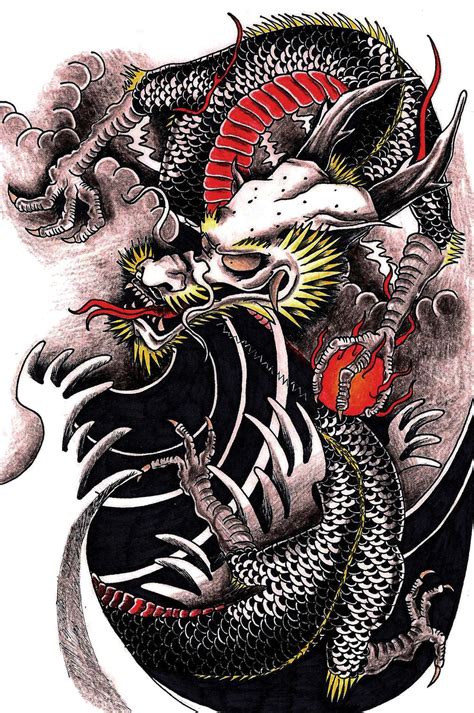 Japanese Dragon Traditional By Patsurikku On Deviantart