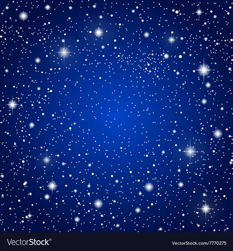 Starry Night Background Vector At