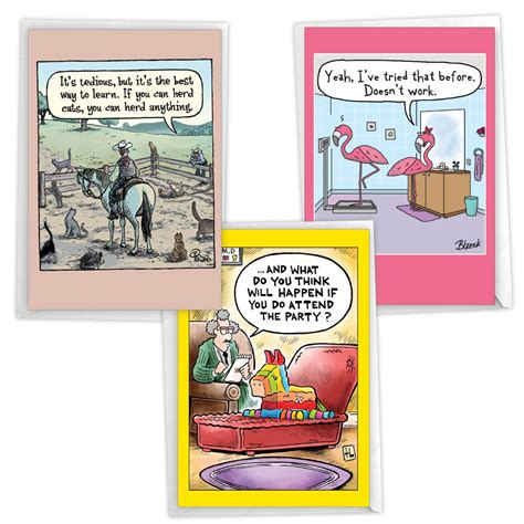 Celebration Toons Hysterical Birthday Variety Pack Of 3 Cards