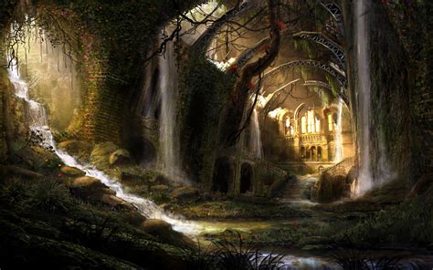 Fantasy landscape art artwork nature wallpaper | 2880x1800 | 667478 ...