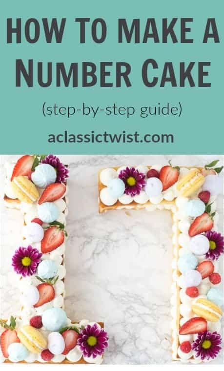 How To Make A Number Cake Easy Step By Step Guide
