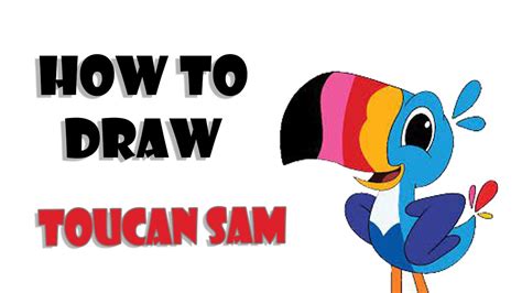 How To Draw Toucan Sam Froot Loops Cereal Mascots Youtube