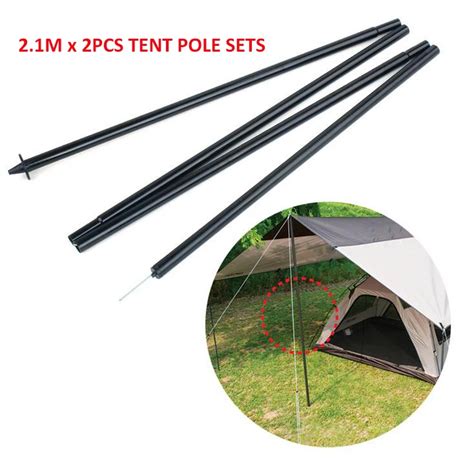 Tent Poles 2pcspair Thicken Outdoor Camping Tent Poles Iron Tent
