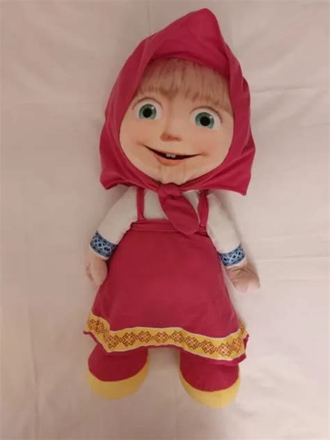 Masha And The Bear Masha Soft Plush Toy Cute Collectable Teddy 70cm £1290 Picclick Uk