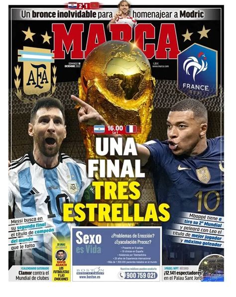 La Final Del Mundial En Las Tapas De Los Diarios Del Mundo As Reflejan El Argentina Francia