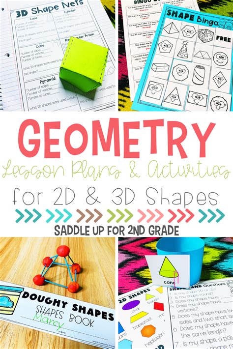These Geometry Activities For 2nd Grade Practice And Review 2d And 3d