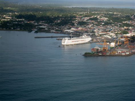Cruise Ship Docked At Puerto Limon