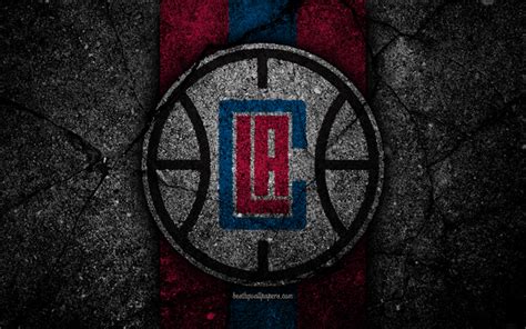 The western part of the state has become the cradle of three current nba clubs. Download wallpapers Los Angeles Clippers, NBA, 4k, logo, black stone, basketball, Western ...